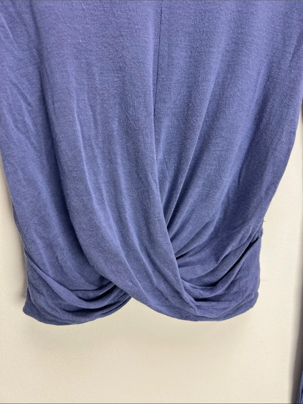 Alo Cover Long Sleeve Top Purple Twist Front Modal Soft Stretchy Womens Small